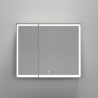 Зеркальный шкаф с LED подсветкой Sancos Mirror MI90EG 89см дуб галифакс натуральный